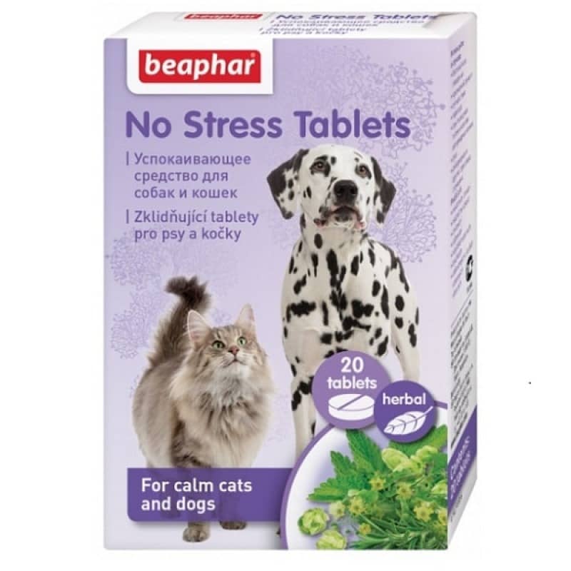 Beaphar No Stress nomierinošas tabletes pret stresu suņiem un kaķiem N20